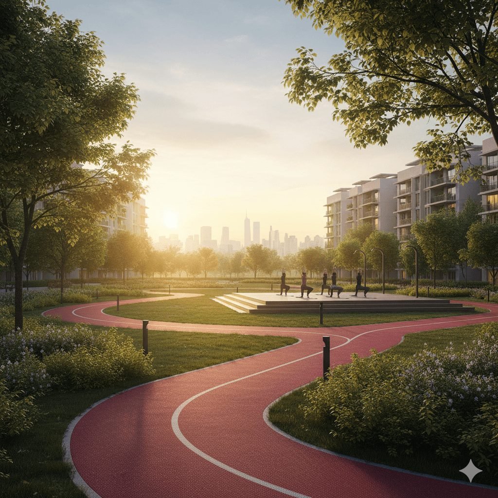Jogging track — artist's impression